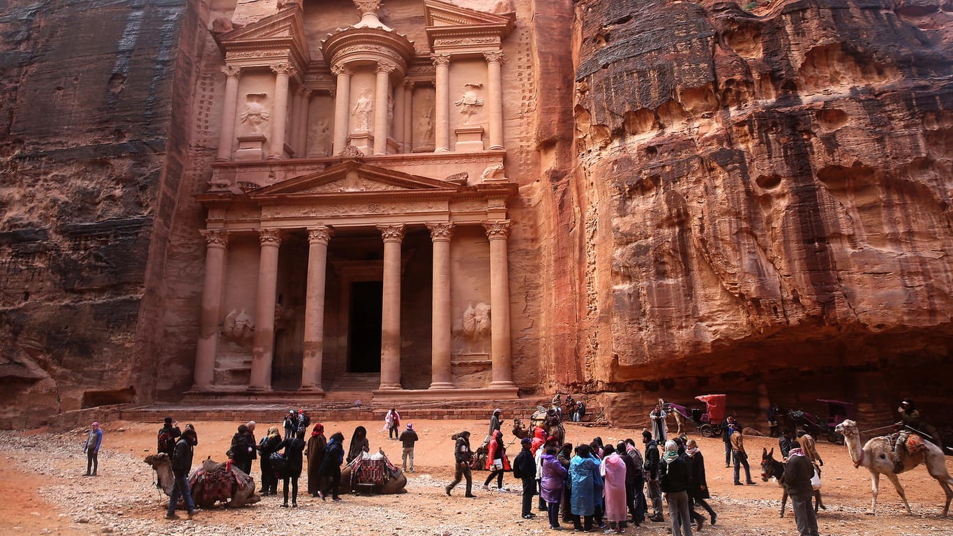 Petra in Jordanien (Archivbild): Das Weltkulturerbe wurde von Wassermassen überschwemmt.