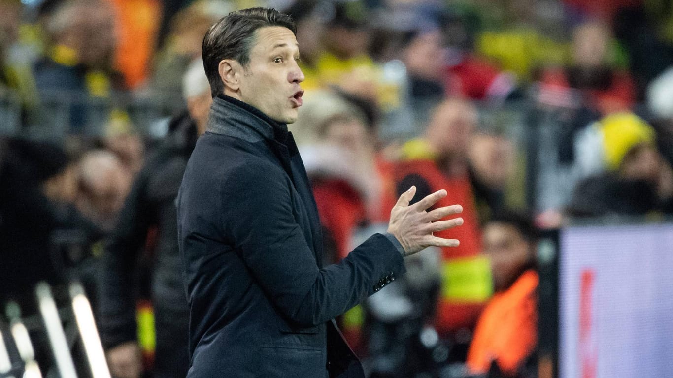 Bayern-Trainer Niko Kovac ging in Dortmund an der Seitenlinie emotional mit.