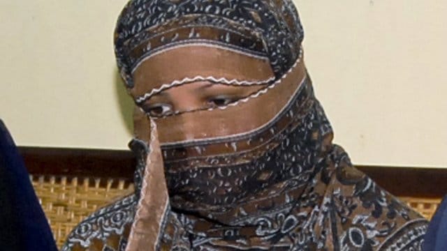 Die pakiatanische Christin, Asia Bibi, bei ihrer Anhörung in einem Gefängnis in Sheikhupura (Archivbild).