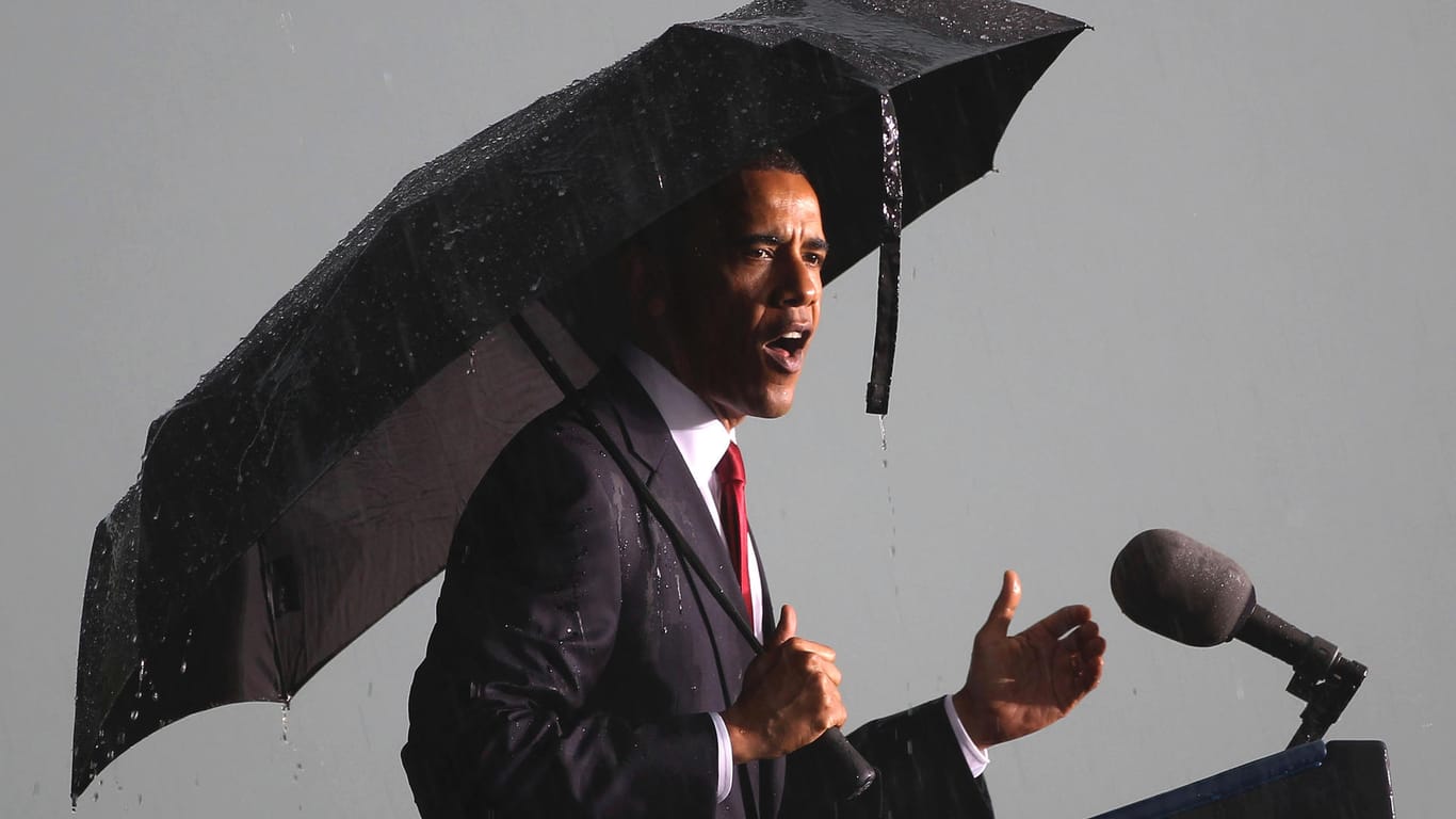 Der damalige US-Präsident Barack Obama am Memorial Day: Tausendfach teilten Nutzer in sozialen Medien das Bild.