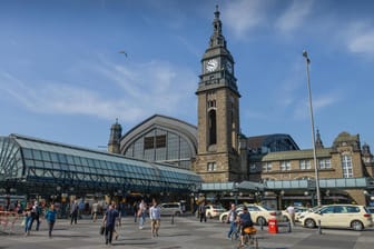 Der Hauptbahnhof in Hamburg: Die Polizei griff den Mann im Zug von Hamburg nach Lüneburg auf. (Archivbild)