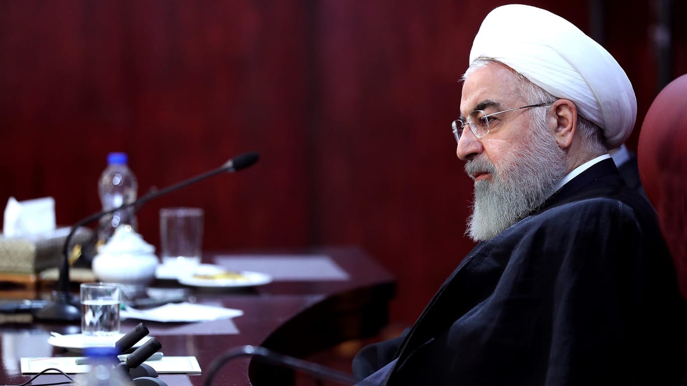 Hassan Ruhani, Präsident des Iran: Die neuen US-Sanktionen sollen "maximalen Druck" auf das Atomprogamm des islamischen Gottesstaats ausüben.