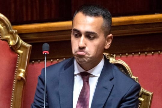 Italiens stellvertretender Ministerpräsident Luigi Di Maio Anfang Oktober während einer Anhörung im Senat in Rom.