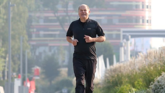 Olaf Scholz dreht eine Runde.