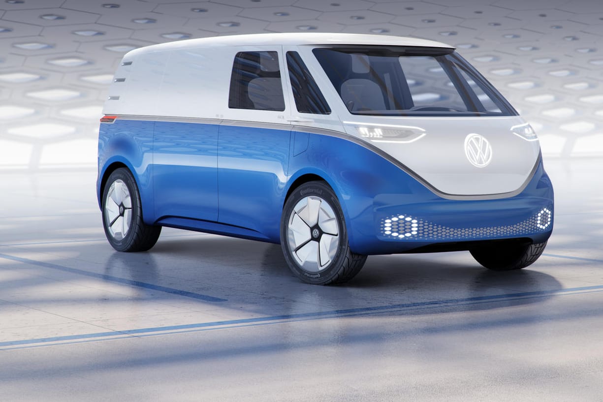 Studie eines E-Transporters von VW: Tür öffnen mit Siri