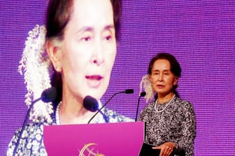 Aung San Suu Kyi, Regierungschefin von Myanmar, ist nicht mehr "Botschafterin des Gewissens".