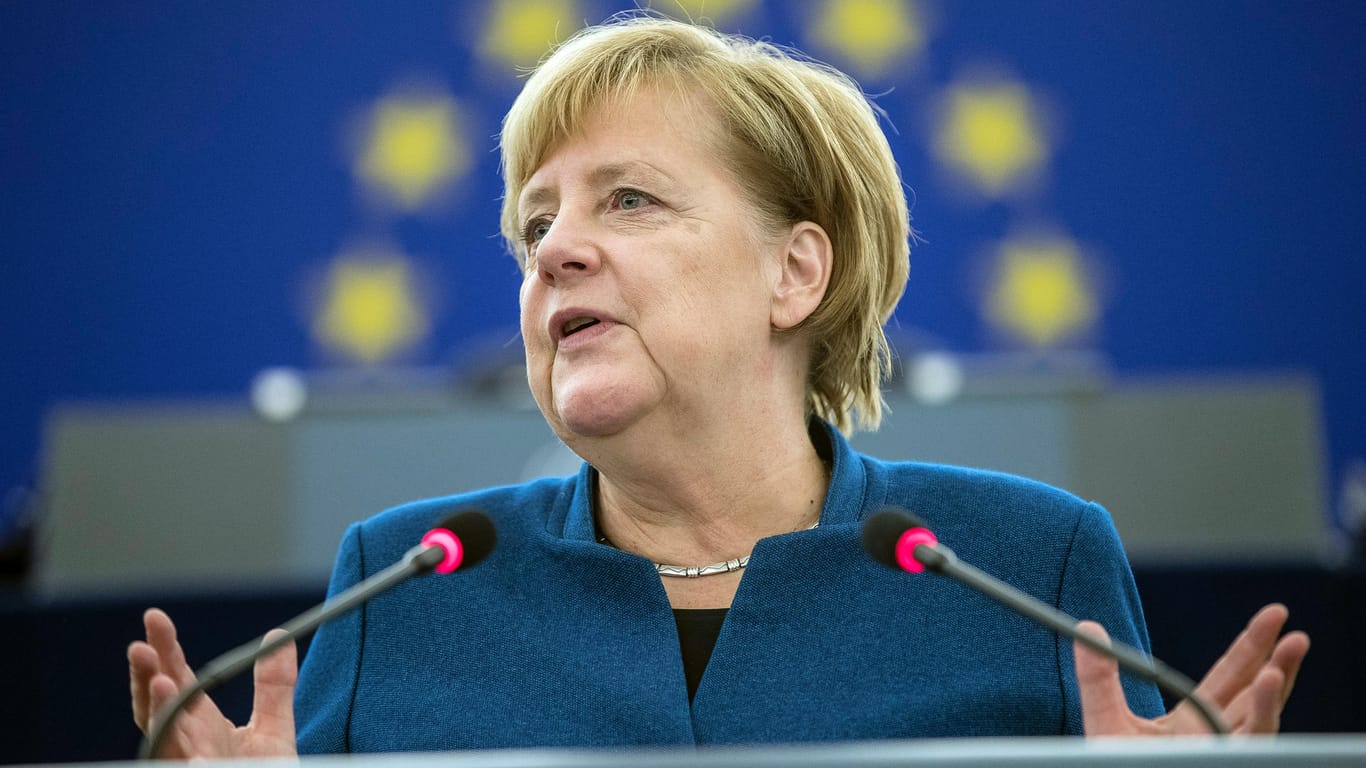 Kanzlerin Angela Merkel: In ihrer Rede vor dem EU-Parlament mahnte sie vor nationalen Alleingängen.