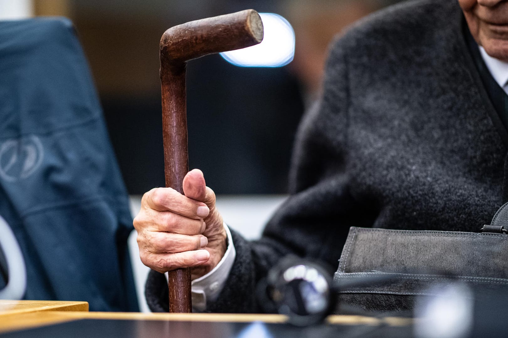 Angeklagt wegen Beihilfe zu hundertfachem Mord: Der ehemalige SS-Wachmann beim Prozess in Münster.
