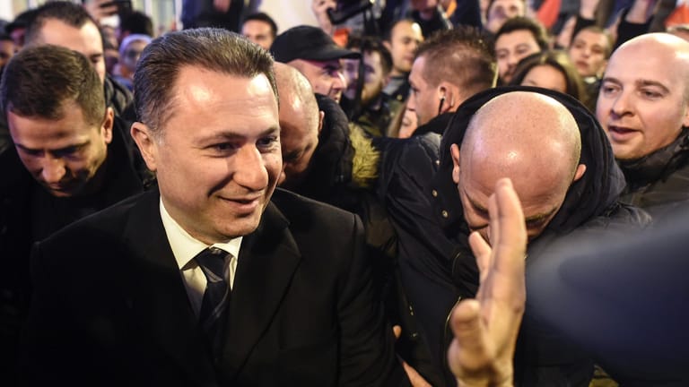Nikola Gruevski: Der in seiner Heimat mit Haftbefehl gesuchte ehemalige mazedonische Regierungschef sucht in Ungarn Asyl.