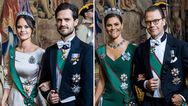 Abendlicher Termin: Prinzessin Sofia und Prinz Carl Philip kamen ebenso zum Staatsdinner wie Prinzessin Victoria und Prinz Daniel.