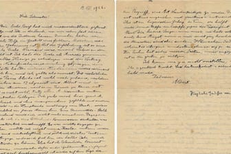 Ein Brief des Physikers Albert Einstein (1879-1955) an seine Schwester Maja.