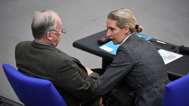 Der AfD-Co-Fraktionsvorsitzende Alexander Gauland hat in der Parteispendenaffäre seine Kollegin an der Fraktionsspitze, Alice Weidel, in Schutz genommen. Der AfD-Co-Fraktionsvorsitzende Alexander Gauland hat in der Parteispendenaffäre seine Kollegin an der Fraktionsspitze, Alice Weidel, in Schutz genommen.