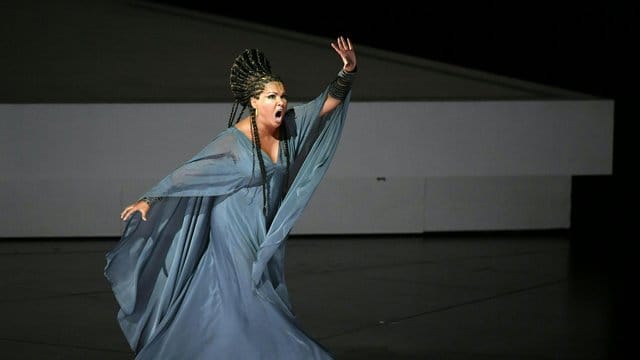 Anna Netrebko 2017 als Aida bei den Salzburger Festspielen.