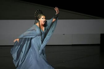 Anna Netrebko 2017 als Aida bei den Salzburger Festspielen.