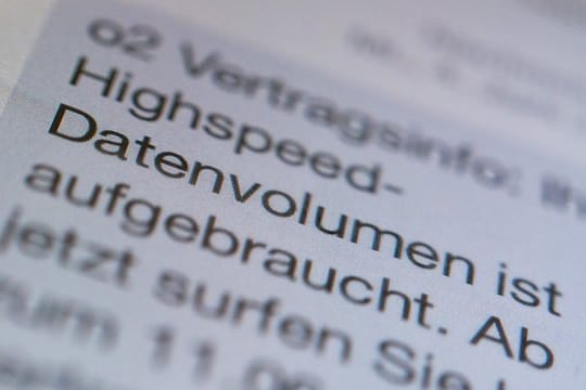 Oft ist das Datenvolumen bereits vor Abrechnungsdatum aufgebraucht.