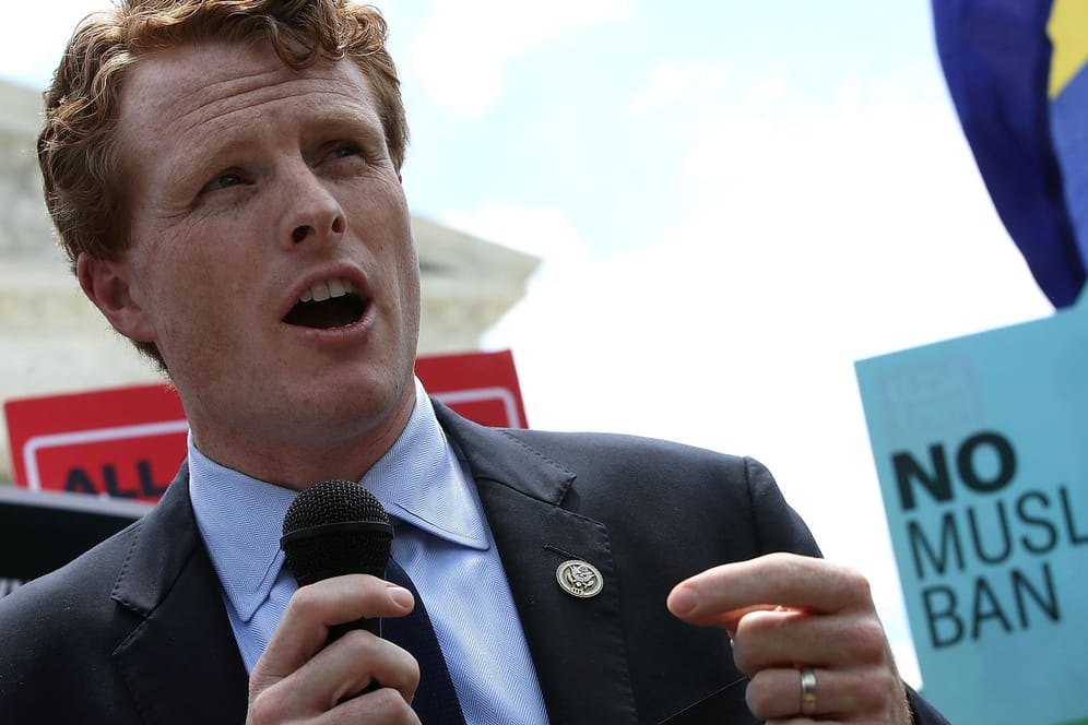 Joe Kennedy bei einer Demo vor dem Supreme Court: "Die größte Herausforderung der Demokraten ist Glaubwürdigkeit"