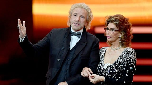 Der gemeinsame Auftritt von Thomas Gottschalk und Sophia Loren war einer der Höhepunkte der Show.