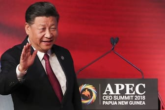 Chinas Präsident Xi Jinping hielt den USA gleich zum Auftakt in einer Rede vor, ein "egoistisches" Programm zu verfolgen.