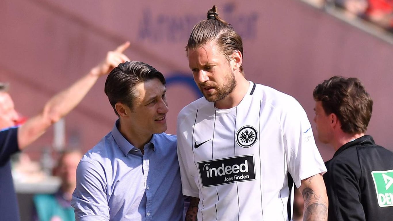Gemeinsame Zeit in Frankfurt: Niko Kovac (links)und Marco Russ.