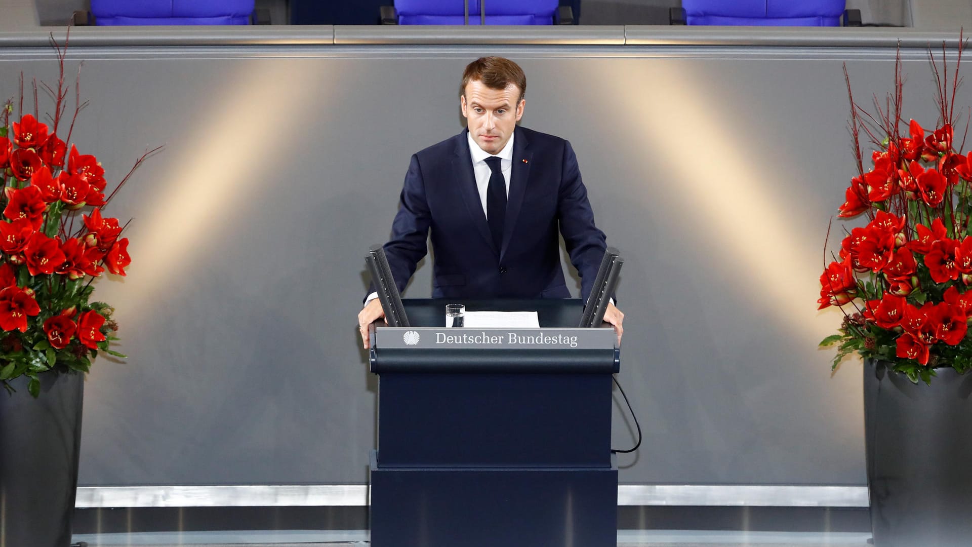 Emmanuel Macron im Bundestag: "Heute müssen wir ein neues Kapitel aufschlagen."