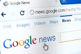 Google News Startseite: Deutsche Verlage verlangen von dem Suchmaschinenkonzern eine Gewinnbeteiligung. Google hat das bisher ausgeschlossen.