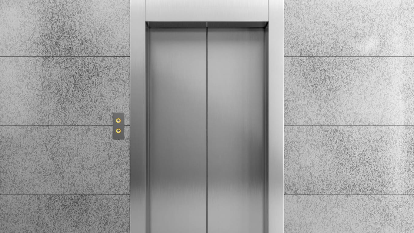 Illustration eines Aufzugs (Symbolbild): Die sechs Insassen konnten erst nach Stunden gerettet werden.