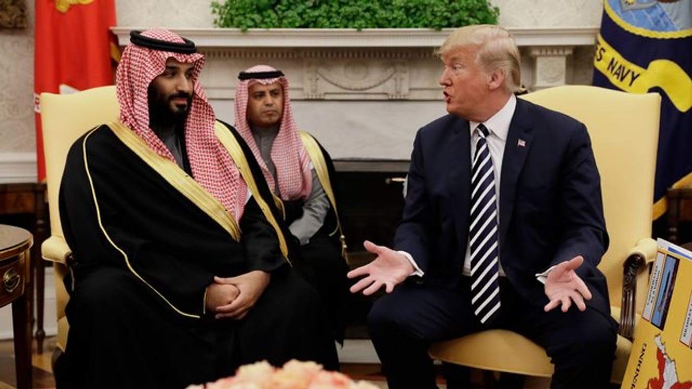 US-Präsident Donald Trump empfing im Frühjahr den saudischen Kronprinzen Mohammed bin Salman im Weißen Haus.