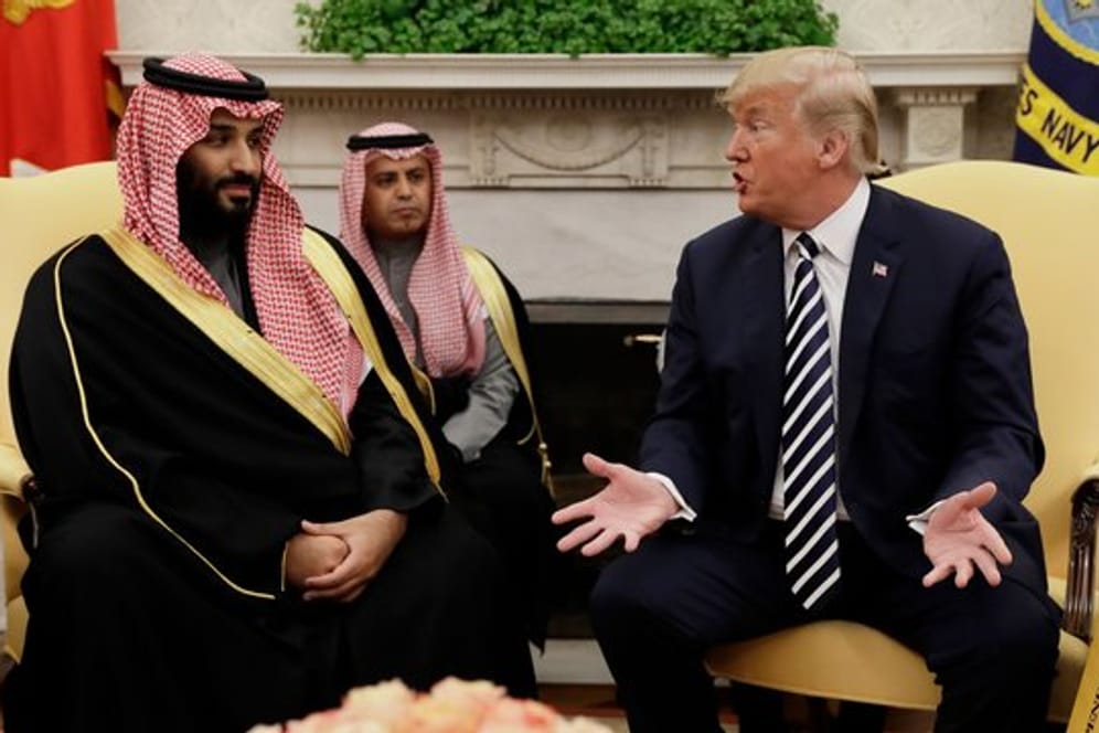 US-Präsident Donald Trump empfing im Frühjahr den saudischen Kronprinzen Mohammed bin Salman im Weißen Haus.