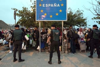 Lage an der Grenze zwischen Spanien und Marokko.