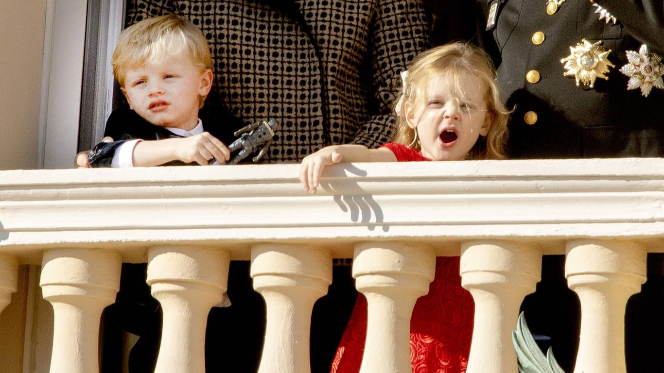 Prinz Jacques und Prinzessin Gabriella: Die Kinder von Albert und Charlène von Monaco zogen die Blicke auf sich.