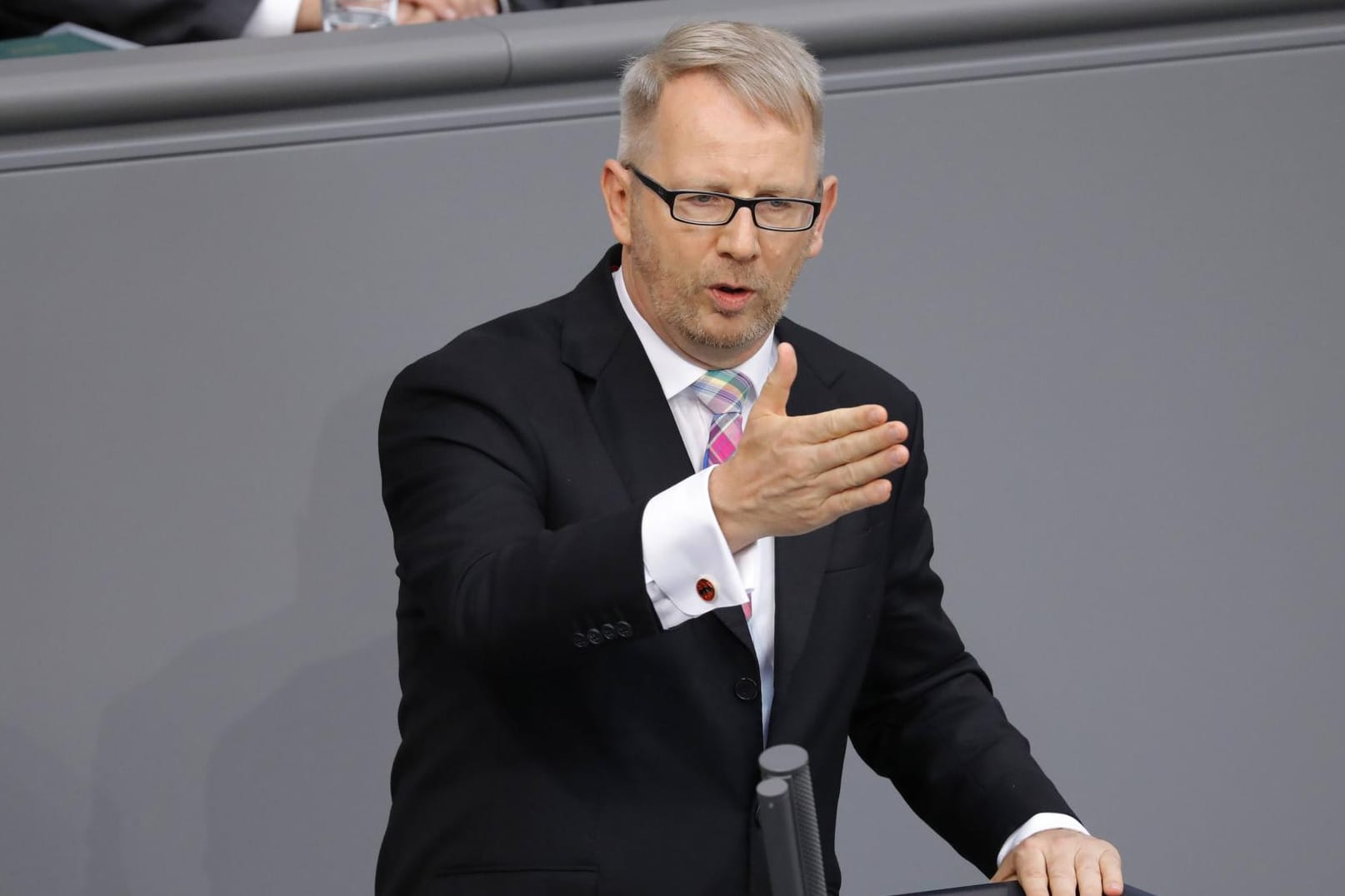 Johannes Kahrs im Bundestag: Der SPD-Politiker ist bereits mehrfach mit der AfD aneinander geraten.