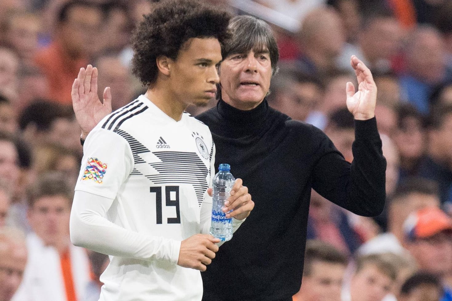 Ein Gesicht des Neuanfangs: Leroy Sané (l.).