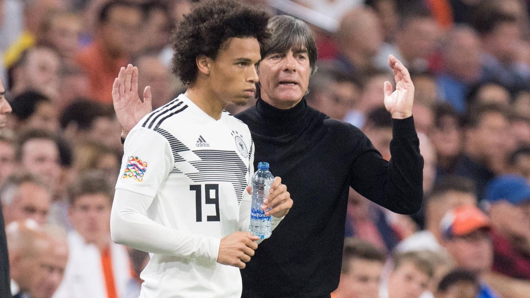 Ein Gesicht des Neuanfangs: Leroy Sané (l.).