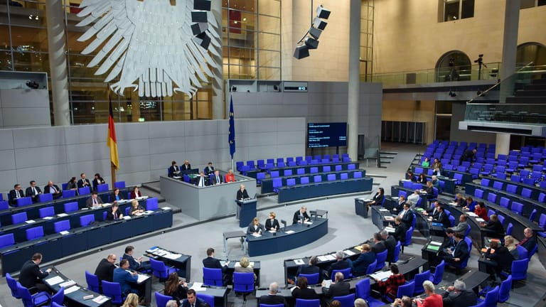 Haushaltsdebatte im Bundestag.