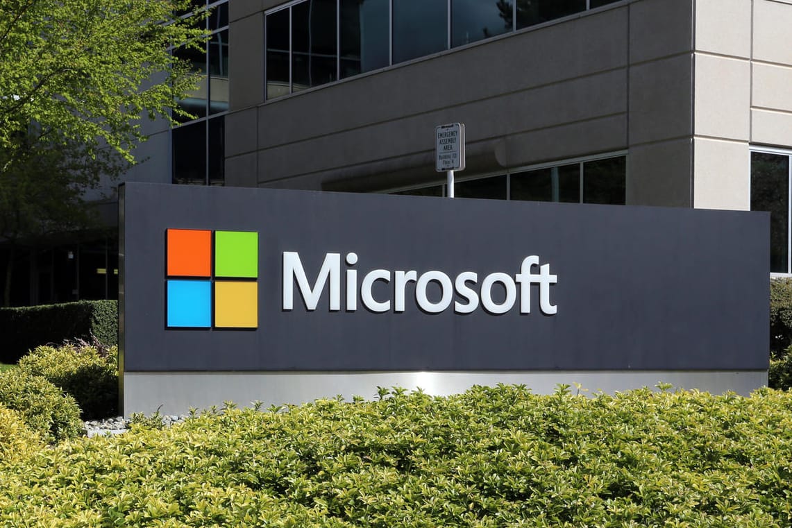 Das Microsoft-Logo (Symbolbild): Der Konzern will die Anmeldung per "Windows Hello" auf weitere Dienste ausweiten.