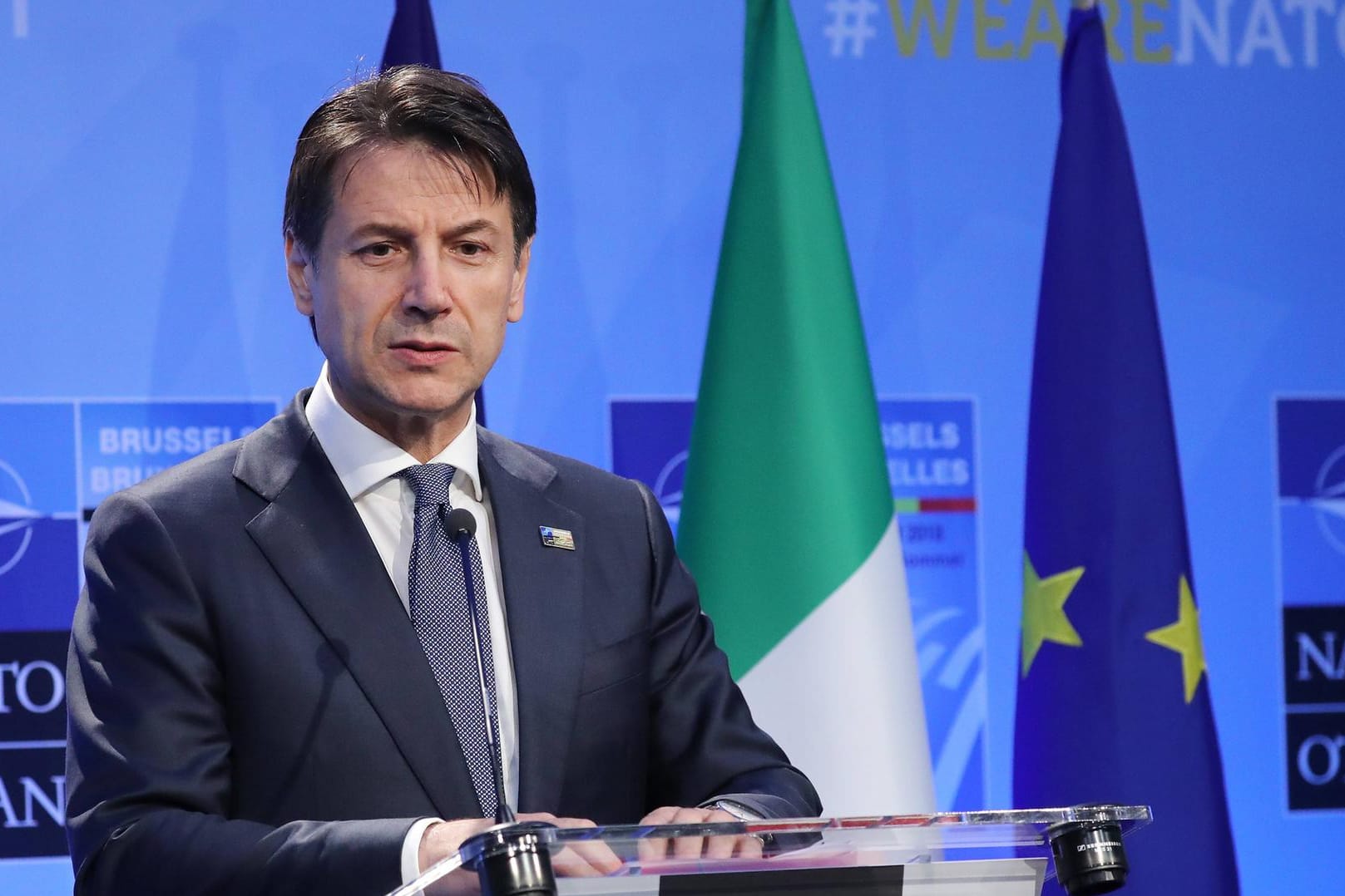 Italiens Premierminister Giuseppe Conte: Italien drohen nun Bußgelder in Milliardenhöhe.