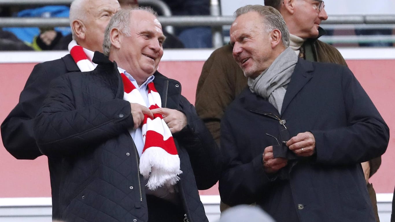 Seit Jahren zusammen im Führungsteam des FC Bayern: Uli Hoeneß (l.) und Karl-Heinz Rummenigge.