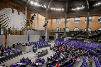 Hubertus Heil bei seiner Rede im Bundestag bei der 3.