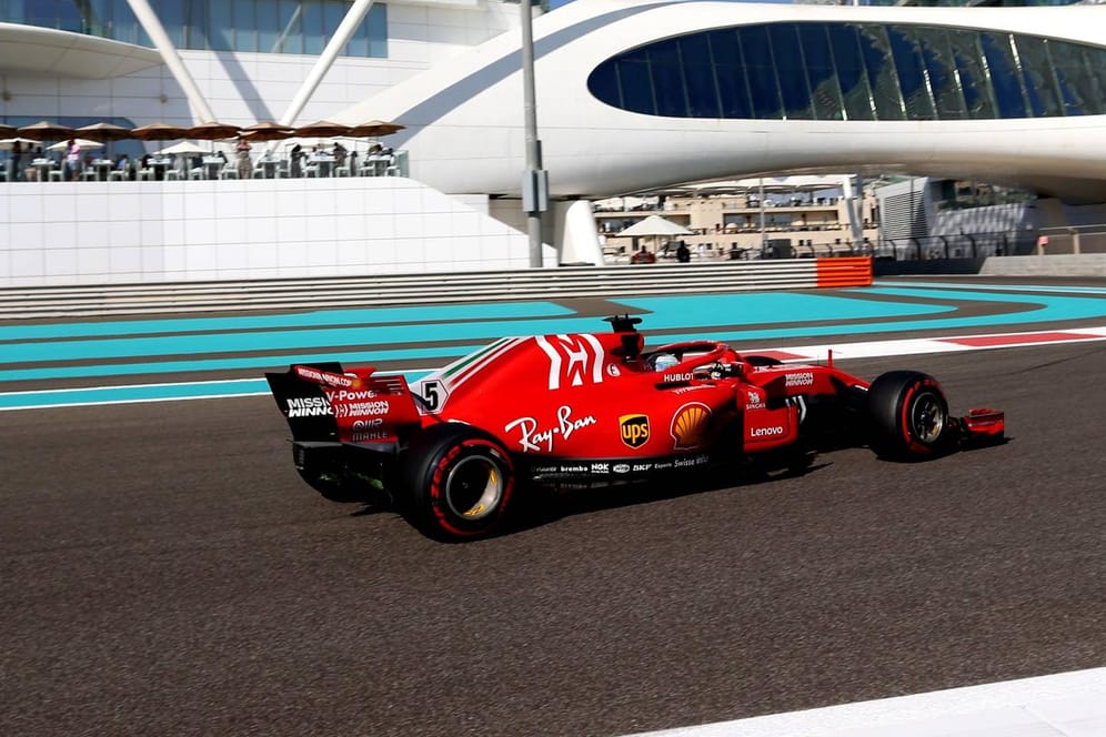 Saisonabschluss: Sebastian Vettel beim Training in Abu Dhabi.