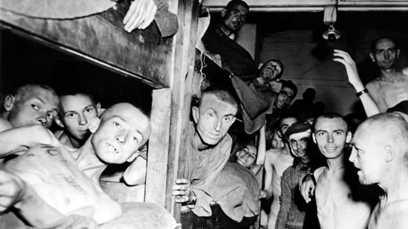 Überlebende: Kurz vor Ende des Zweiten Weltkriegs befreiten US-Truppen das KZ Mauthausen.