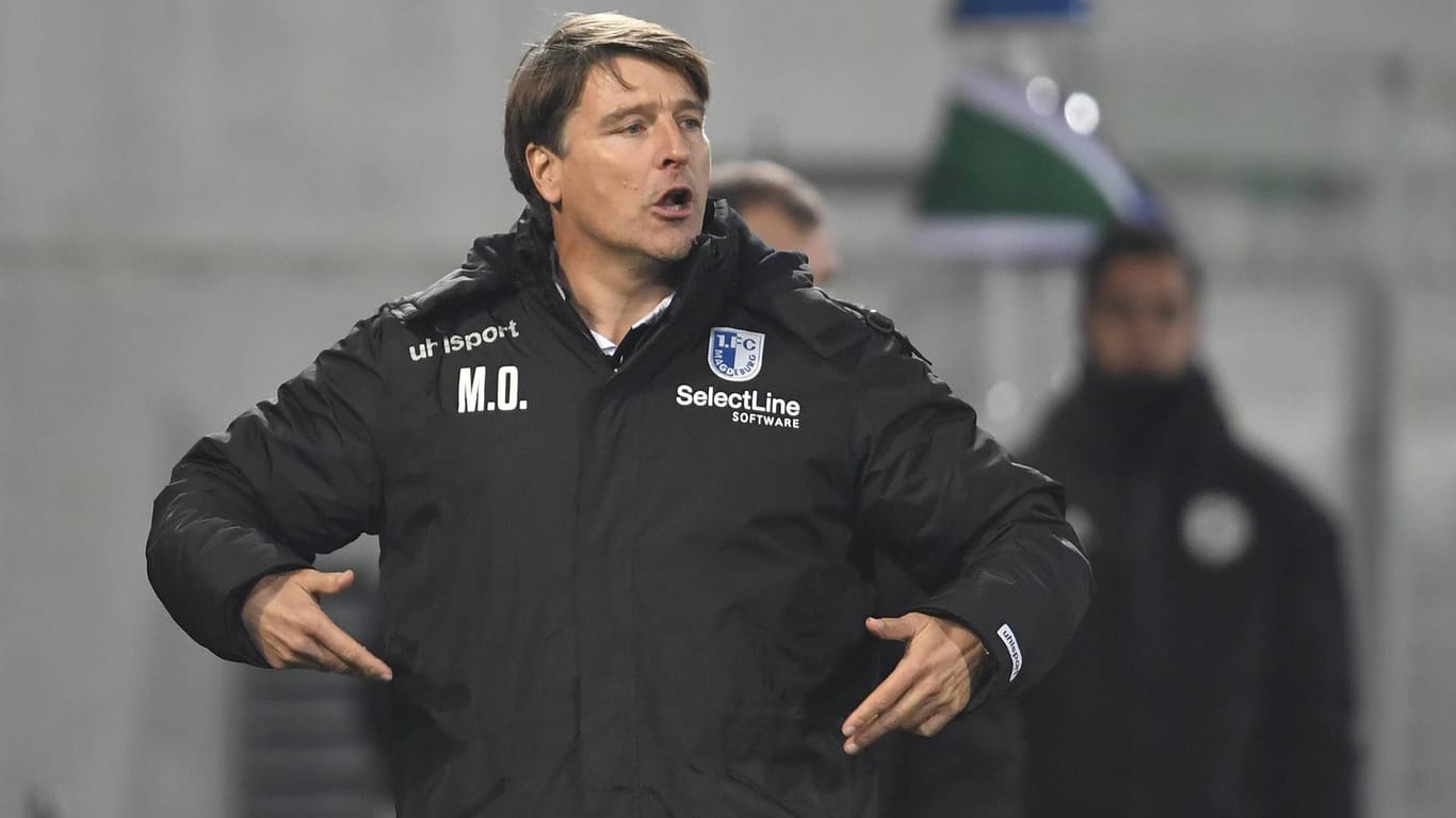 Rückschlag zum Start: Michael Oenning kassierte in seinem ersten Spiel als Magdeburg-Trainer eine Niederlage.
