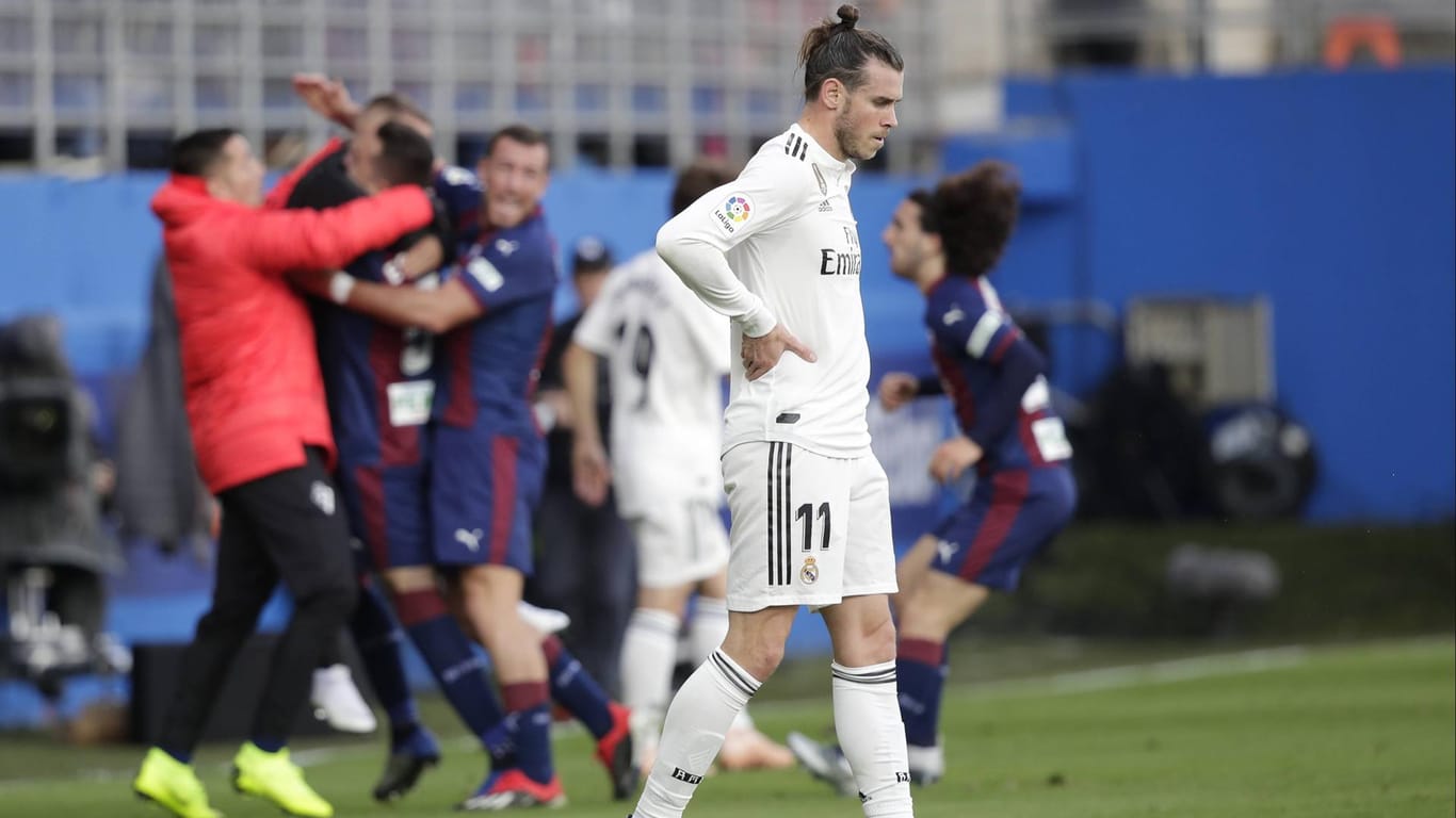 Kann es nicht fassen: Reals Gareth Bale während des Spiels gegen Eibar.