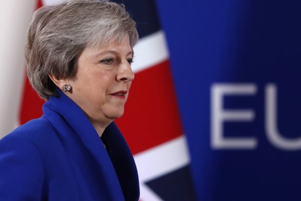 Theresa May, Premierministerin von Großbritannien, trifft zu einer Pressekonferenz zum Abschluss des EU-Gipfels ein.