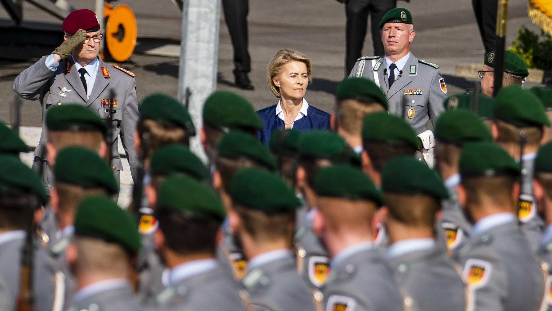 Verteidigungsministerin der Ursula von der Leyen (CDU) 20. Juli 2018 im Berliner Bendlerblock: Die Zahl der Berufs- und Zeitsoldaten soll um 4000 auf 186.000 steigen.