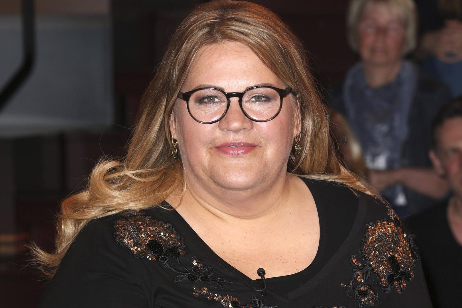 Ilka Bessin bei der Aufzeichnung der ZDF Talkshow Markus Lanz im Fernsehmacher Studio im Phoenixhof.