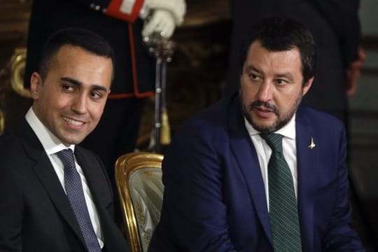 Doch noch gesprächsbereit: die italienischen Vize-Premiers Luigi Di Maio (l.