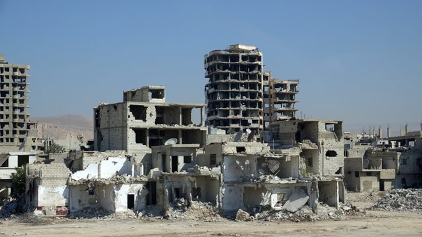 Ruinen im syrischen Harasta.