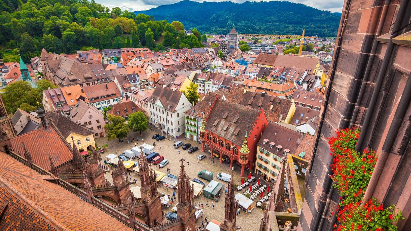 Historische Stadt von Freiburg Im Breisgau, Baden-Württemberg, Deutschland