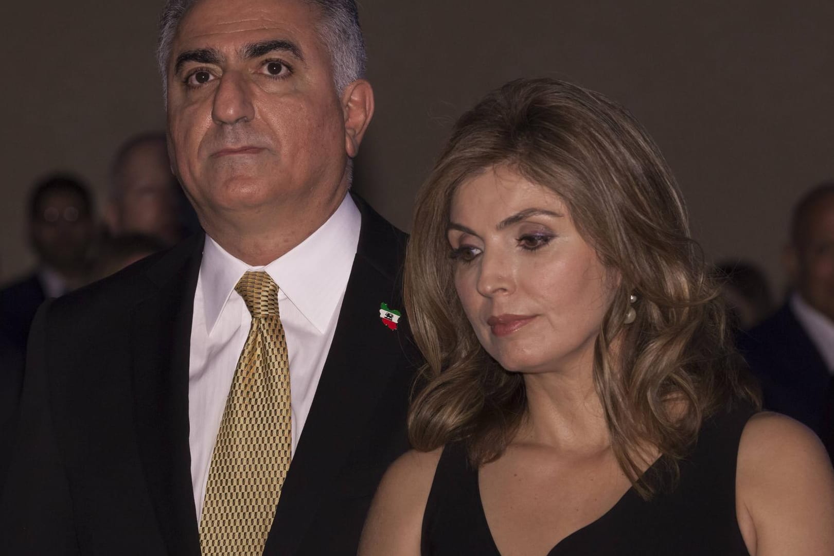 Iranisches Kronprinzenpaar : Reza Pahlavi und seine Ehefrau Yasmine Pahlavi.