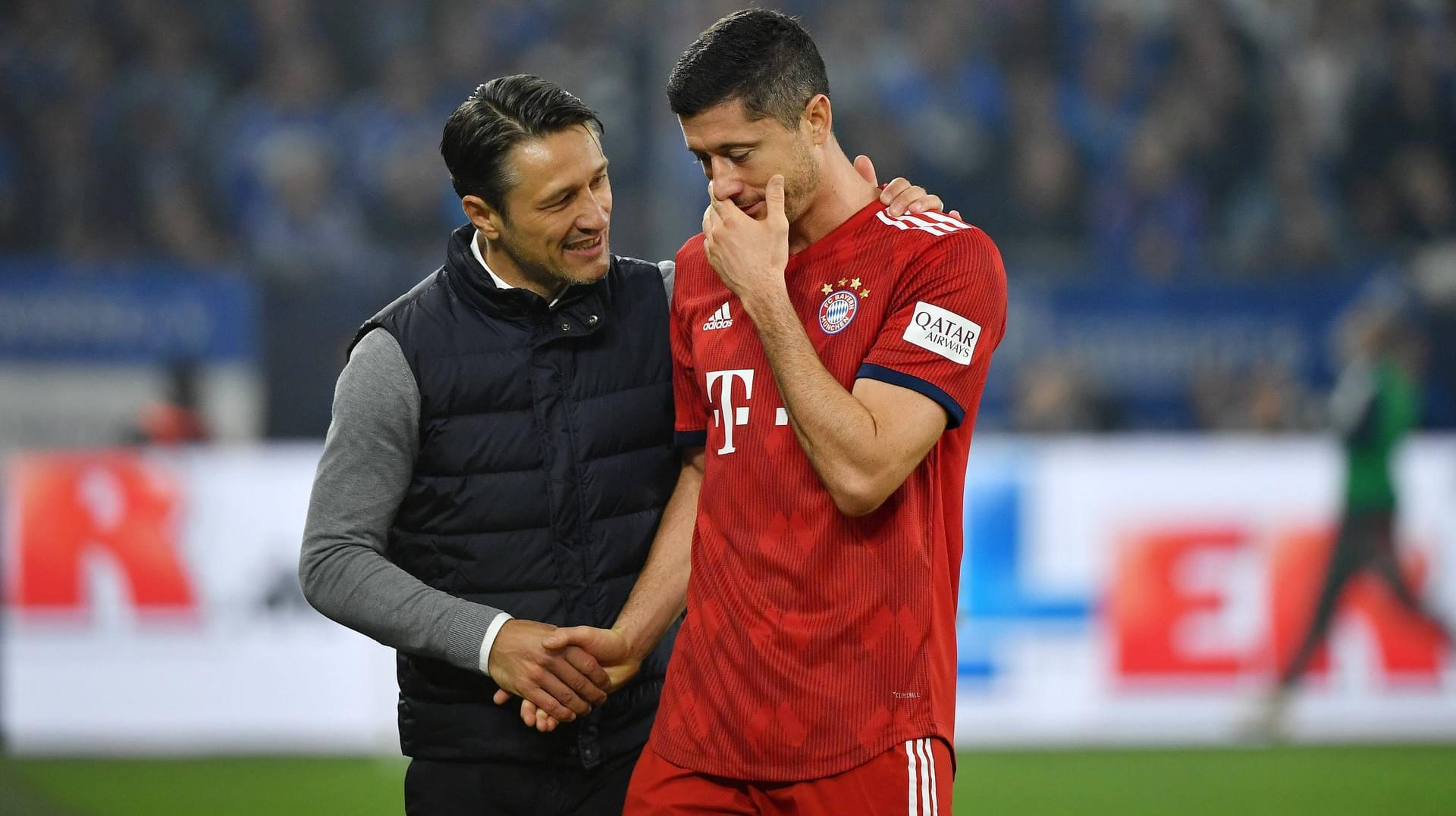 Arbeiten gut zusammen: Niko Kovac (l.) und Robert Lewandowski.